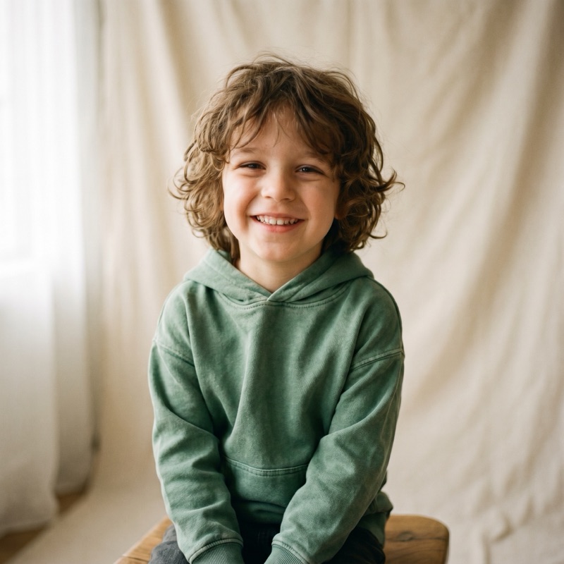 Photo réelle de l'enfant