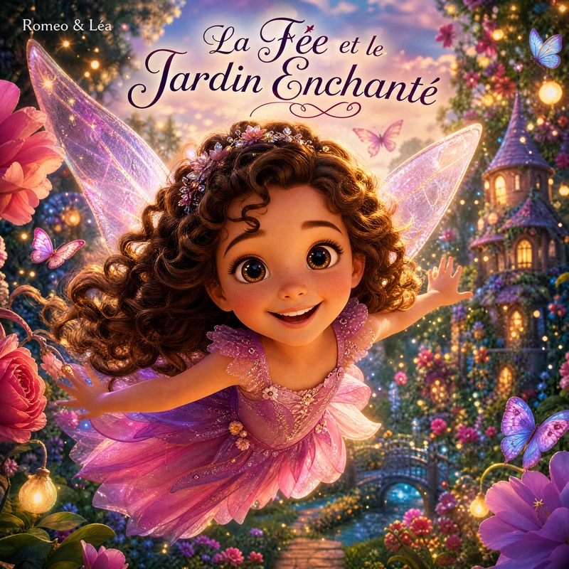 La Fée et le Jardin Enchanté — livre personnalisé, Romeo & Léa