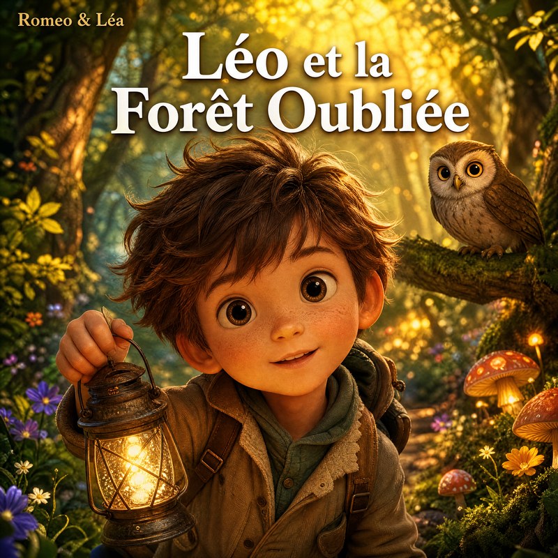 Léo et la Forêt Oubliée — livre personnalisé pour enfant, Romeo & Léa